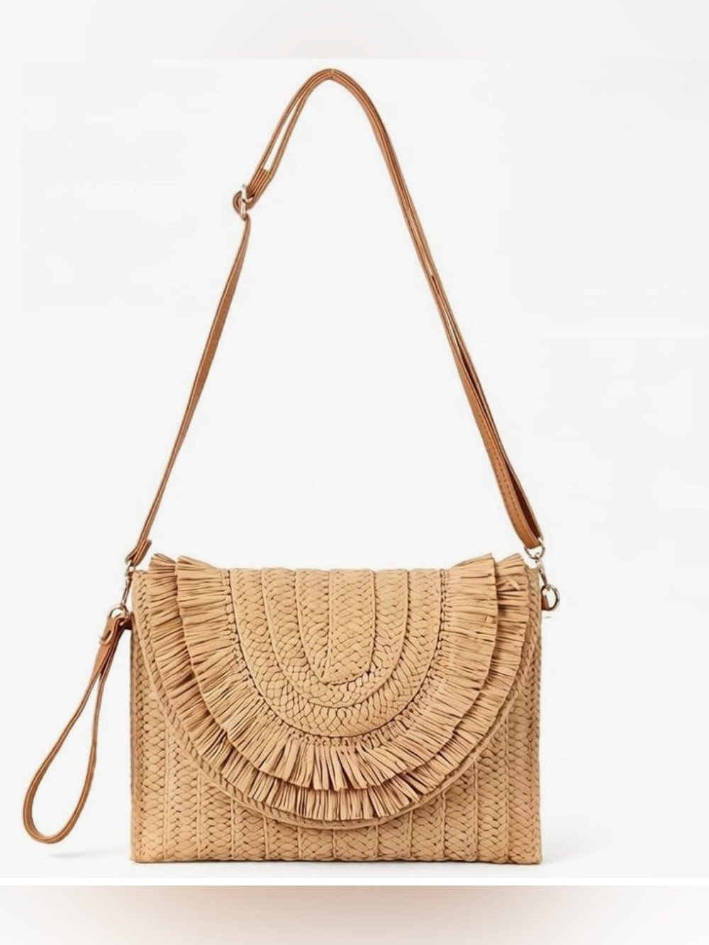 Straw Clutch Purses for Women Summer Beach Bag Woven Envelope Crossbody Purse